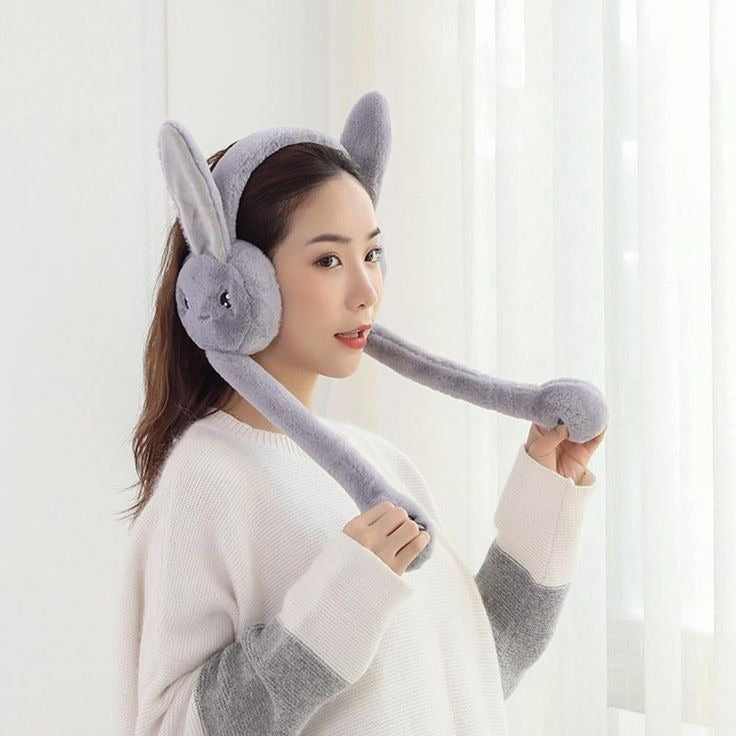 Cute Bunny Earmuffs – Soft Plush Winter Ear Warmers
