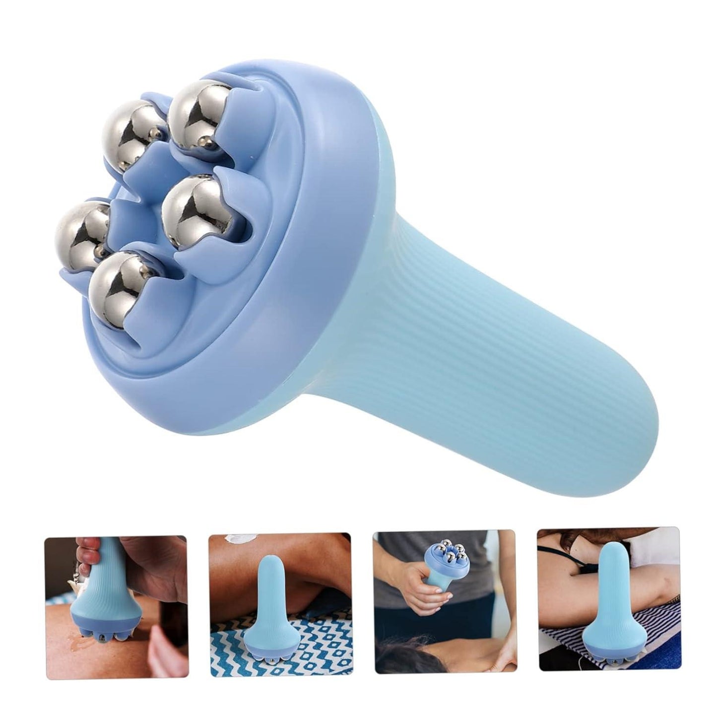 360° Roller Manual Massager – Handheld Massage Ball for Full Body Pain Relief