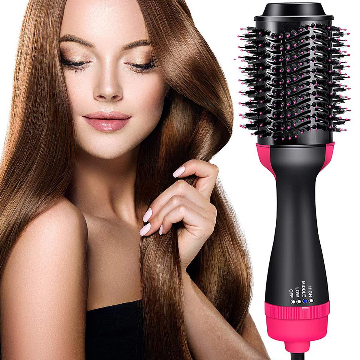 3-in-1 One Step Hot Air Brush Hair Dryer & Volumizing Styler